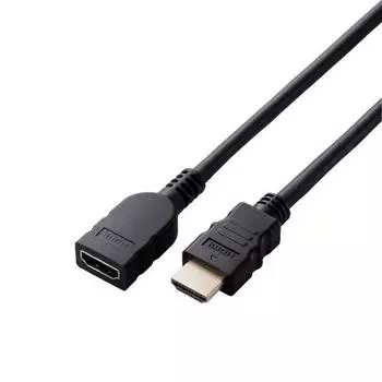 Удлинительный кабель HDMI ELECOM 50 см Premium 4K2K(60Гц) [Премиум HDMI(р) Сертифицированный стандарт кабеля] 18 Гбит/с для телевизоров, ПК, игровых консолей и т. д.. eARC Черный ECD