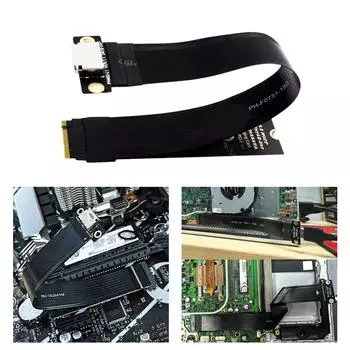 Удлинительный кабель M.2 NVMe to Oculink SFF-8611 SFF-8612 для чистой и эффективной настройки ПК с простой установкой