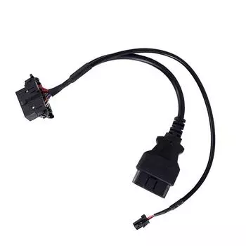 Удлинительный кабель OBDII для обходного адаптера, черный обходной кабель для диагностики OBD, удлинительный кабель OBDII