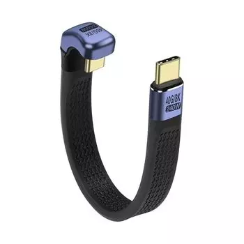 Удлинительный кабель SinLoon 40 Гбит/с USB4.0 Type C, 240 Вт, 8K PD, быстрая зарядка, плоский тонкий кабель USB-C - U-типа, кабель для передачи данных FPC для ноутбуков и мобильных телефонов