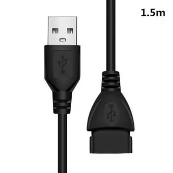 Удлинительный кабель Usb 2.0 0,6 м/1 м/1,5 м, проводная линия передачи данных, кабель для передачи данных 60cm