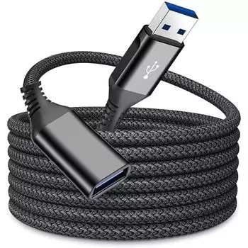 Удлинительный кабель USB 3.0, удлинитель 2 м, тип A, штекер - тип A, гнездо, USB-кабель, высокоскоростная передача данных, удлинительный кабель 5 Гбит/с, позолоченный разъем