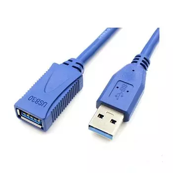удлинительный кабель usb 5 Гбит/с высокоскоростная передача данных удлинительный кабель usb3.0 USB A (мужской) - К (женский пол) USB-кабель, мягкая мышь, клавиатура и т. д.. (синий, 0,5М)