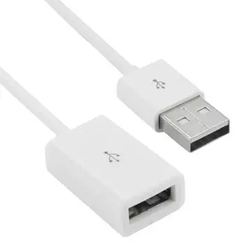Удлинительный кабель USB AM-AF для Mac, длина: 1m(белый) белый