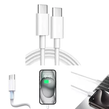 Удлинительный кабель USB C Male to USB C Male 100 Вт для зарядки и передачи данных 10 Гбит/с, провод для быстрой зарядки ноутбуков и планшетов A