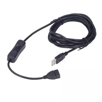 Удлинительный кабель USB-переключателя Удлинительный кабель USB для настольной лампы поддерживает питание и передачу данных 3 м / 9.