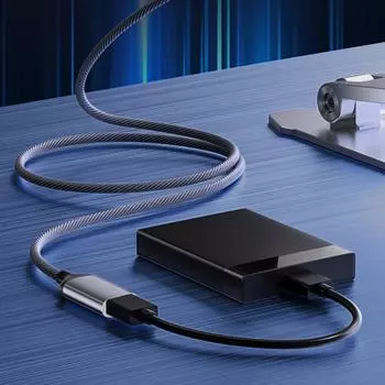 Удлинительный кабель USB с разъемом «мама/папа-папа» для стабильной передачи данных, высокоскоростной 480 Мбит/с, кабель USB A-USB 1m