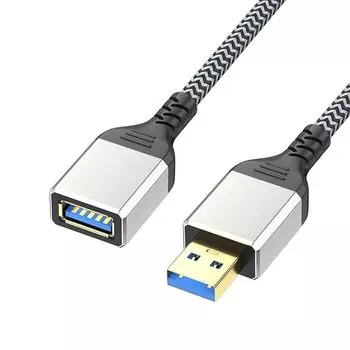 Удлинительный кабель USB Удлинительный кабель USB3.0 оплетка кабеля Тип A от мужского к женскому позолоченные разъемы 5 Гбит/с высокоскоростная передача данных Совместимость
