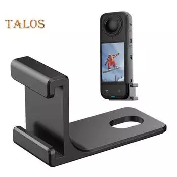 Удлинительный кронштейн для холодного башмака, адаптер для экшн-камеры, миниатюрный портативный микрофонный адаптер для расширения крепления для Insta360 X4 чёрный