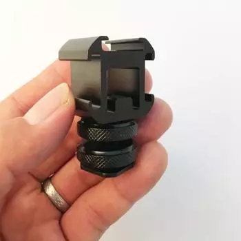 Удлинительный кронштейн для камеры Yousheng с горячим башмаком, прочная металлическая конструкция, простая установка, широкая совместимость, адаптер для крепления камеры с горячим башмаком чёрный