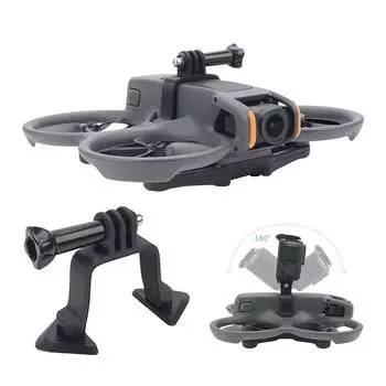 Удлинительный кронштейн для крепления дрона DJI Avata 2, держатель адаптера для панорамной камеры GoPro 10 9 Insta360, аксессуары чёрный