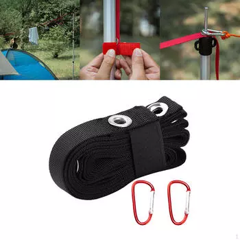 Удлинительный пояс для палатки, ремешок для кемпинга, веревка для белья, веревка для хранения в кемпинге для барбекю красный
