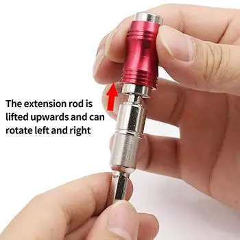 Удлинительный стержень для дрели, сильный магнетизм, гибкий, вращающийся, с шестигранным хвостовиком, самоблокирующийся, универсальный торсионный стержень 35 нм, товары для дома жёлтый