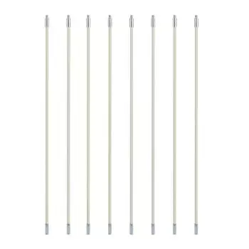 Удлинительный стержень щетки для чистки труб Sagit, удлиняется до 16 футов, синтетический, 8 шт. One Size белый