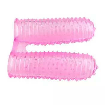 Удлинитель пениса из мягкого ПВХ, рукав для пальцев G Sex, двойной наконечник для флирта