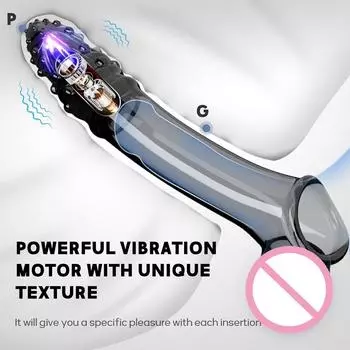 Удлинитель пениса, секс-игрушка, задержка эякуляции, 18 см, кольцо для пениса, многоразовый массажер простаты, рукав для мужчин, взрослый продукт, клетка целомудрия