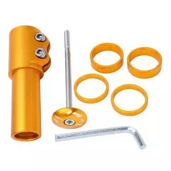 Удлинитель подъема руля для горного велосипеда, алюминиевый сплав, передняя вилка для горного шоссейного велосипеда, желтый Yellow