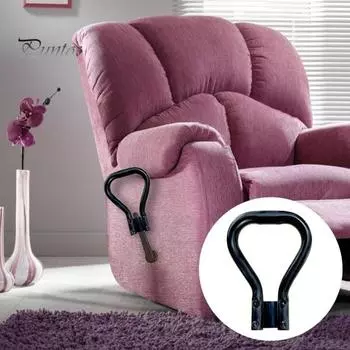 Удлинитель ручки откидывающегося кресла для ленивого мальчика, прочный металл, простая установка с аксессуарами, удлинитель рычага откидывающегося кресла для легкого управления подставкой для ног чёрный