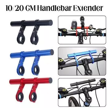 Удлинитель руля велосипеда, удлинитель руля велосипеда, крепление для фар, держатель GPS, кронштейн из алюминиевого сплава, удлинитель велосипеда 10cm-black
