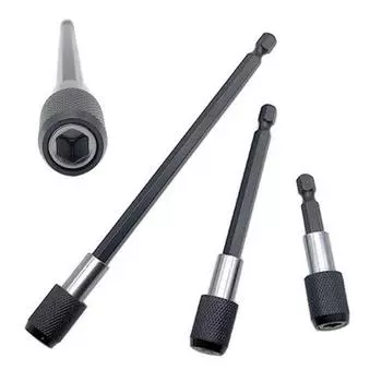 Удлинитель с шестигранным хвостовиком 1/4 дюйма, магнитный быстросъемный держатель для отверток, сверл 60mm