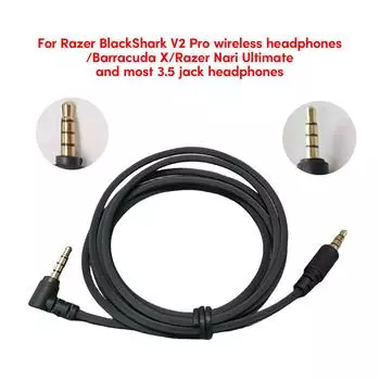 Удлинитель шнура гарнитуры для наушников Razer BlackShark V2 Pro Barracuda X Nari Ultimate Wireless 7.1, надежные и гибкие