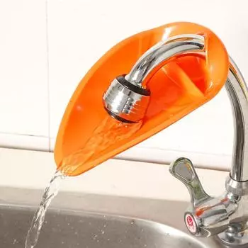 Удлинитель смесителя для ванной комнаты, силиконовый удлинитель ручки для раковины для детей, легкая стирка синий
