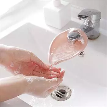 Удлинитель смесителя милая форма для маленьких детей, раковина для мытья рук, подарок, силиконовый удлинитель для смесителя серый