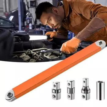 Удлинитель со смещением, квадратные адаптеры для привода, нержавеющий, устойчивый к коррозии, прочный, универсальный удлинитель