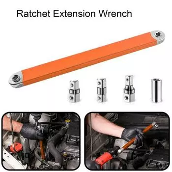 Удлинитель со смещением, квадратный привод, адаптеры, нержавеющий, устойчивый к коррозии, прочный, универсальный удлинитель, набор инструментов