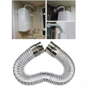 Удлинитель трубы, колено, диаметр дымохода, длина 2,36 дюйма, воздуховод, дымоходная труба для кухни Outside 90x80cm
