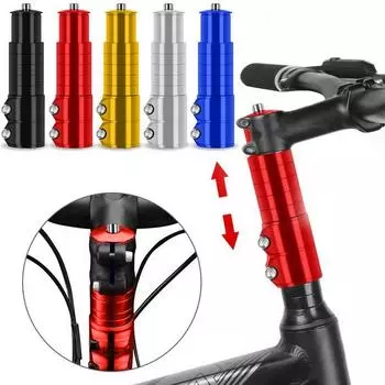 Удлинитель выноса руля MTB велосипеда, алюминиевый адаптер для удлинителя велосипеда красный