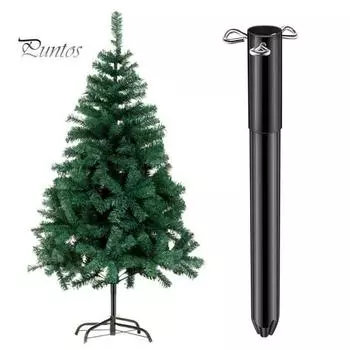 Удлинитель высоты искусственной рождественской елки, металлическое основание для елки, удлинительный столб с 3 крепежными винтами, праздничный удлинитель для елки, подходит для столбов высотой 0,5–1,25 дюйма чёрный