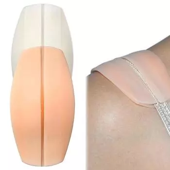Силиконовые противоскользящей вставки для лямок бюстгальтера/ подушечки против натирания плечь от бюстгальтера бежевый