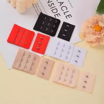 Удлинители для бюстгальтера Удлинитель для бретелей 3 крючка 2 ряда Женское нижнее белье Удлиненные удлинители для бюстгальтера Аксессуары для бюстгальтера One Size белый