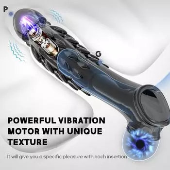 Удлинители для пениса Мужские презервативы Задержка увеличения Вибраторы Кристаллическое кольцо для пениса Вибрирующий чехол для пениса Секс-игрушки для мужчин