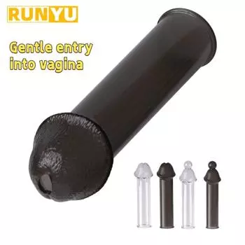 Удлиняющий рукав для пениса, многоразовые презервативы, усилитель дилдо, задержка эякуляции, кольца для пениса, секс-игрушки для мужчин 1pc