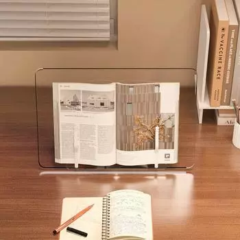 Удобная акриловая подставка для книг для чтения, 13 регулируемых углов наклона, настольный держатель для чтения, учебники 28*20cm