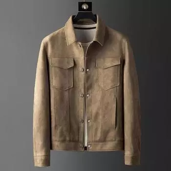 Удобная эластичная мужская куртка, осенняя мужская повседневная куртка с лацканами M