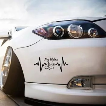 Удобная автомобильная наклейка, водонепроницаемая, съемная с буквенным принтом белый