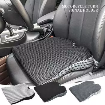 Удобная автомобильная подушка для сиденья на танкетке для сиденья водителя, офисное кресло, инвалидные коляски, подушка для сиденья из пены с эффектом памяти-ортопедическая чёрный