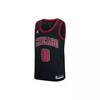 Баскетбольная майка Jordan NBA Loose-Fit 2020, Chicago Bulls LaVine #8, мужская, верхняя часть, черная CV9472-010 L