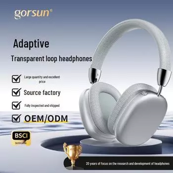 Удобная беспроводная игровая гарнитура Bluetooth для компьютеров и мобильных устройств серебряный