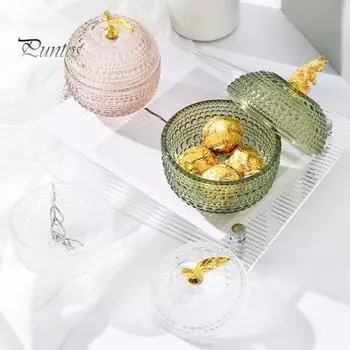 Удобная большая емкость с крышкой шкатулка для украшений настольная бутылка для закусок сухофруктов ежедневное использование S чистый