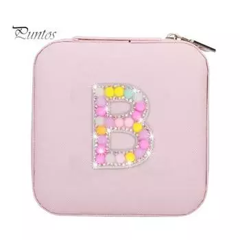 Удобная большая вместительность, легко носить с собой, коробка для ожерелья, туалетный столик, кольцо, браслет, чехол для хранения ювелирных изделий, ежедневное использование X розовый