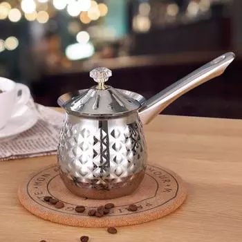 Удобная чашка для латте Art на 600 мл с пылезащитной крышкой и гладким горлышком, не обжигающее молоко, кухонный гаджет серебряный