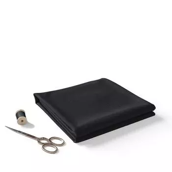 Удобная черная вельветовая ткань - 100% хлопок для одежды и брюк - 350 г 1 Meter