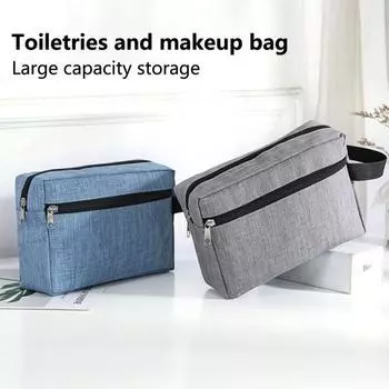 Удобная дорожная сумка унисекс, многофункциональный органайзер для косметики большой емкости хаки