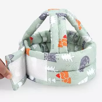 Удобная дышащая хлопковая подушка для головы, обучающая ходьбе, принадлежности для новорожденных One Size розовый