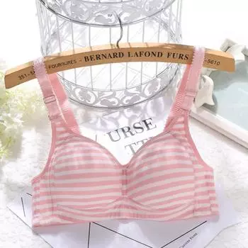 Удобная дышащая тонкая чашка для девочек, период развития, маленькая чашка для груди, нижнее белье для учащихся старших классов средней школы, чехол для бюстгальтера 70A розовый