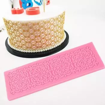 Удобная форма для шоколада, легко извлекаемая из формы, практичный кружевной коврик с тиснением, силиконовый инструмент для выпечки